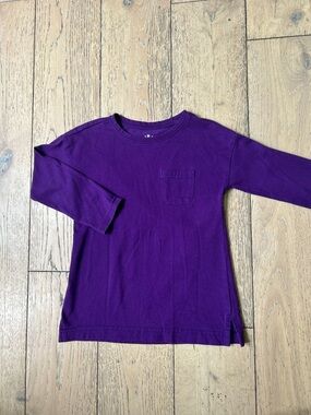 Primary Purple Long-Sleeve Pocket Tee